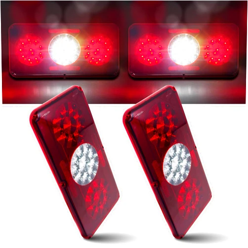 Command Electronics OEM 12V LED RV & Trailer Sealed Triple Tail Light – Surface Mount – 2-Pack