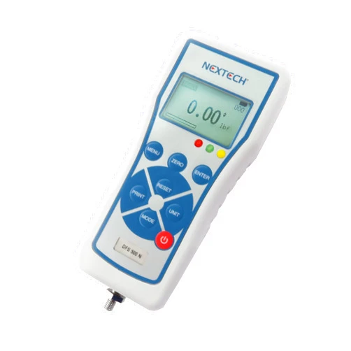Nextech DFS1000 (1000N/220lbf/100kgf) Digital Force Gauge, Push Pull Gauge, Peak/Track Mode, Invert Display, Pass/Fail LED, USB Output, Back-Lit Graphic LCD, Metal Enclosures