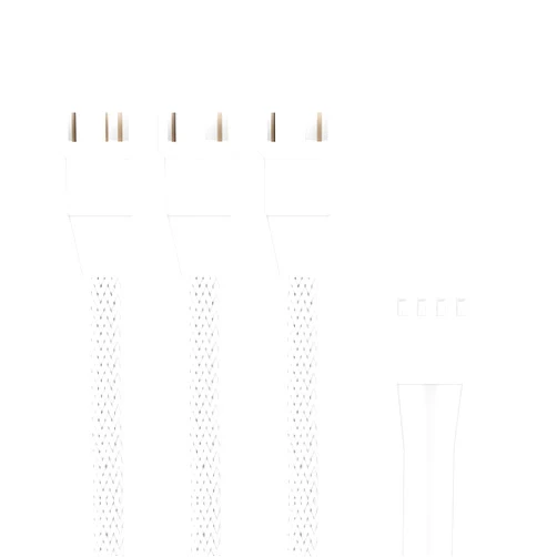 PANO-MOUNTS 2 Pack 10.6inch 4Pin PWM Fan Extension Splitter Cable 1 to 3 Ways - with 3Pin 4Pin Male Connector for Computer Case & CPU Cooling Fans(White)