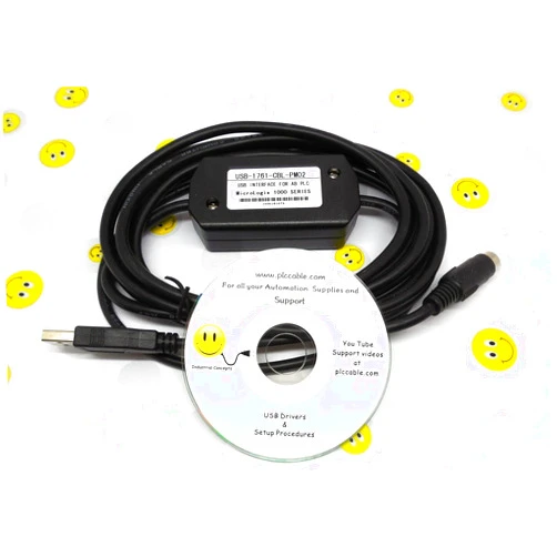 USB 1761-CBL-PM02 for ALL Allen Bradley MicroLogix PLC Programming PLC Cables Inc Aftermarket USB 1761-CBL-PM02 for ALL Allen Bradley MicroLogix PLC Programming