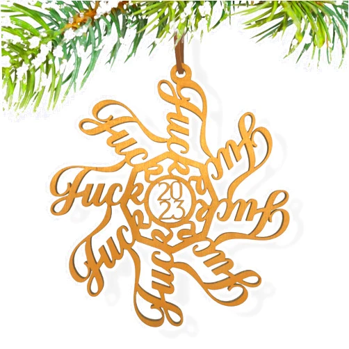 Hodge Mill Fuck Flake, 2023 Fuck Flake, Fuckflake, Funny Christmas Ornament, 2023 Christmas Ornament, Funny White Elephant Gift, Adult Gift