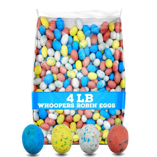 Sweetsome Whoppers Easter Mini Robin Eggs Candy, Bulk Bag (4 Pound)