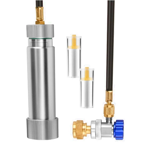 Lichamp AC Oil Injector R134A, R1234YF Refrigerant A/C Dye Injector Kit with Adjustable Coupler and Oil Checkers