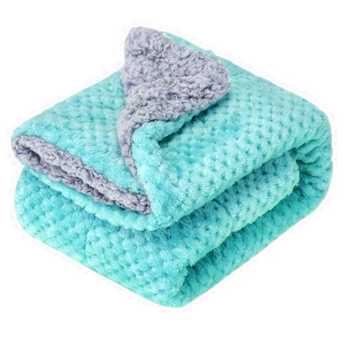 WONDER MIRACLE Fuzzy Blanket or Fluffy Blanket for Baby Girl or boy, Soft Warm Cozy Coral Fleece Toddler, Infant or Newborn Receiving Blanket for Crib, Stroller, Travel, Outdoor (32