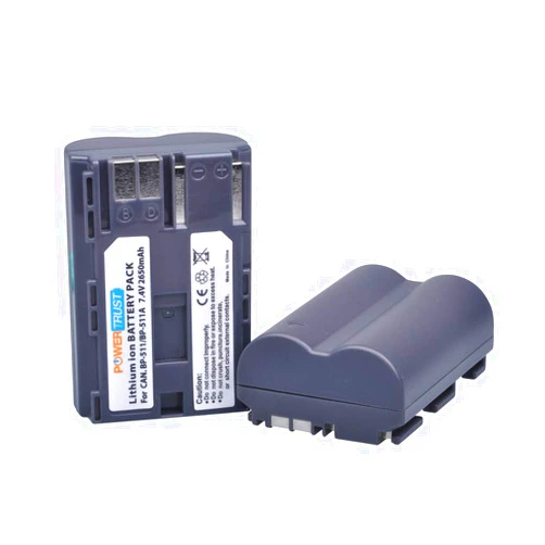 PowerTrust BP-511 BP-511A Battery for Canon EOS 50D 40D 30D 20Da 20D 10D 5D 300D Digital Rebel D30 D60 PowerShot G6 G5 G3 G2 G1 Pro 1 Pro 90 Pro 90 is