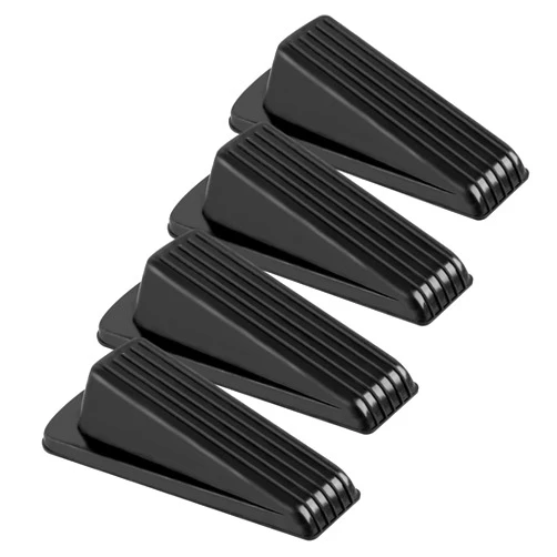 Utron 4 Pack Door Stoppers for Bottom of Door, Door Stops, Rubber Door Stopper Wedge, Sturdy Stackable Door Stops for Floor