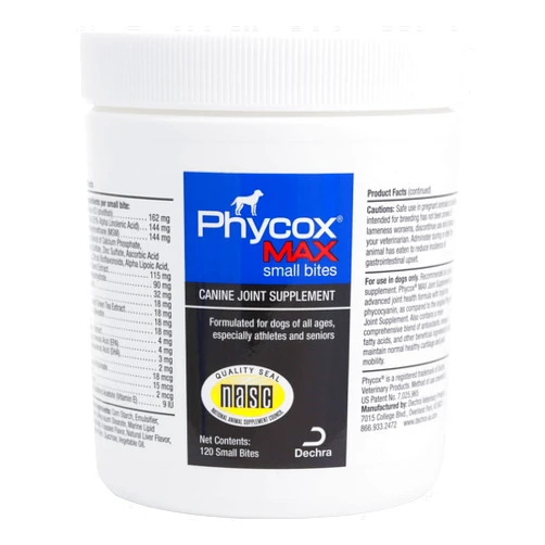 Phycox MAX Joint Supplement Small Bites for Dogs, 120 ct