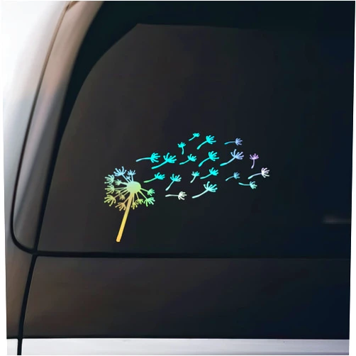Bargain Max Decals Dandelion Flying Sticker Vinyl Decal Notebook Car Window Laptop 8