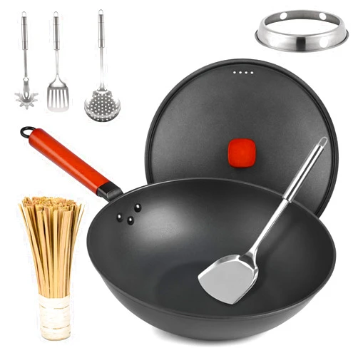 Bretor Wok Pan with Lid - 13
