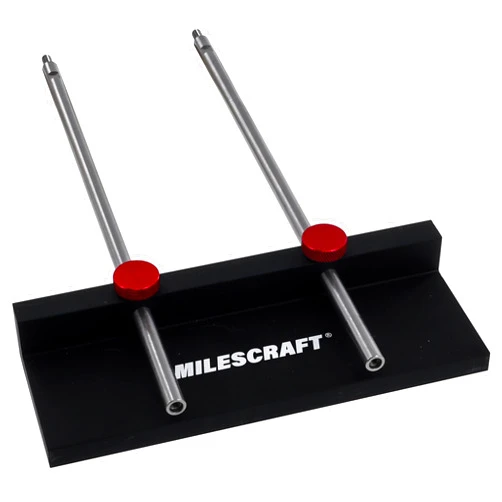 Milescraft 1349 Drill Fence – Portable Drill Press Edge Guide Attachment for Milescraft 1348 DrillMatePRO. 1-7/16” to 12-5/8” Range with Metal Construction for Drilling Straight Holes