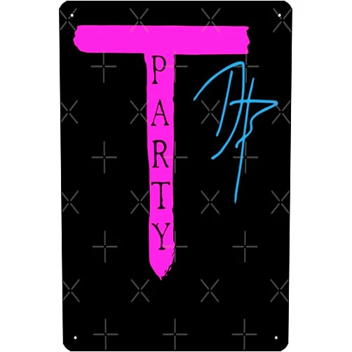 Oedrtqi Daz Games Merch Daz Black T Signature T Party Tee Photographic Print 8 x 12 Inch Funny Metal Tin Sign Game Room Man Cave Wall Decor