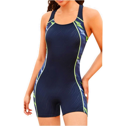 beautyin Womens One Piece Swimsuits Boyleg Athletic Swimwear Conservative Training Bathing Suits