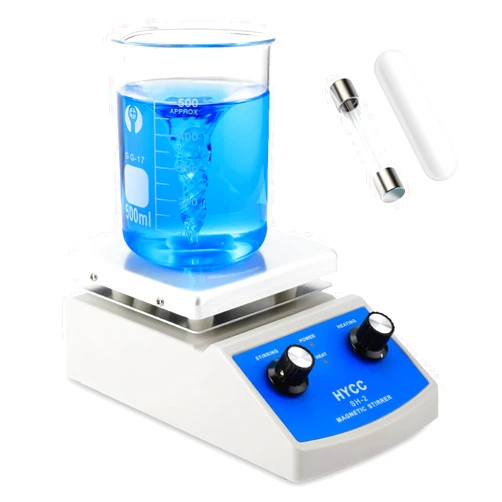 HYCC Magnetic Stirrer Hot Plate Max 716°F, 100-2000RPM Hot Plate with Magnetic Stirrer, 2000mL Magnetic Hotplate Stirrer, Magnetic Stirrer w/Magnetic Stir Bar