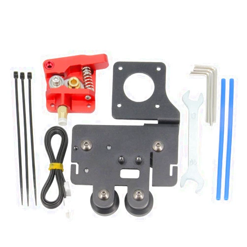 Zeberoxyz Upgrade Direct Drive Support Aluminum Plate with Pulleys with Single Gear Extruder Kit Easy Print Filament for Ender5 Series (Single Gear Extruder Kit)