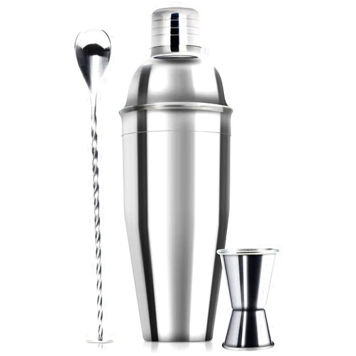 WPHUAW 24oz Cocktail Shaker Bar Set - Professional Margarita Mixer Drink Shaker and Measuring Jigger & Mixing Spoon Set - Professional Stainless Steel Bar Tools Built-in Bartender Strainer for Martini Kit