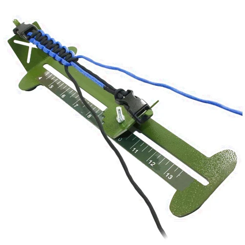 KOKKOYA Paracord Bracelet Maker Kit Paracord Jig Kit Adjustable Length Weaving DIY Craft Maker with Free Cord and Buckles,Army Green