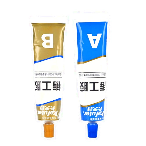 Flamedre Industrial Heat Resistance Cold Welding Metal Repair Glue A & B Adhesive Gel, Industrial Foundry Glue (1Set)