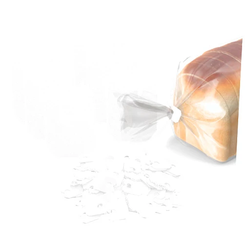 MT Products White Plastic Bread Clips 7/8