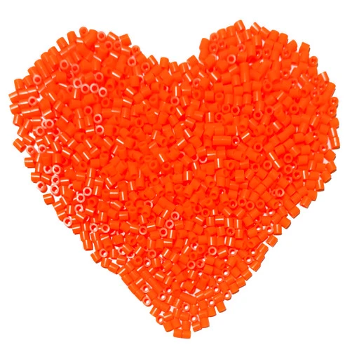 Yowamho 3000Pcs Beads Fuse Beads - 5mm Orange Melting Beads for Crafts, Hama Beads Bulk Refill Kit.
