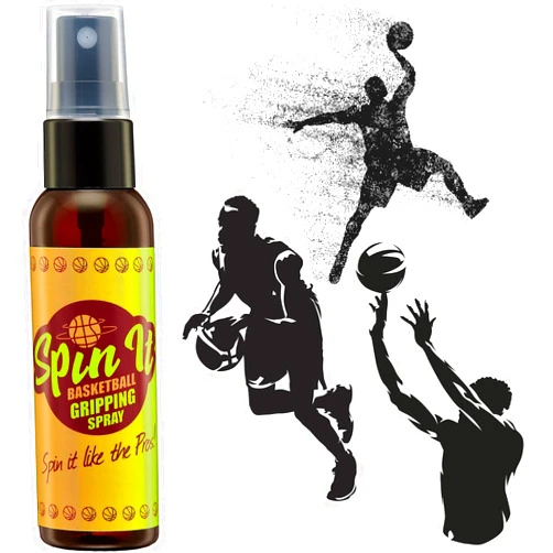 SPIN IT GRIPPING SOLUTION Spin-iT Basketball Hand Grip Spray - Use with Your Basketball Dribble Trainer - Basketball Grip Powder Replacement - Part of Your Basketball Accessories, Basketball Gear, Basketball Training 2 oz