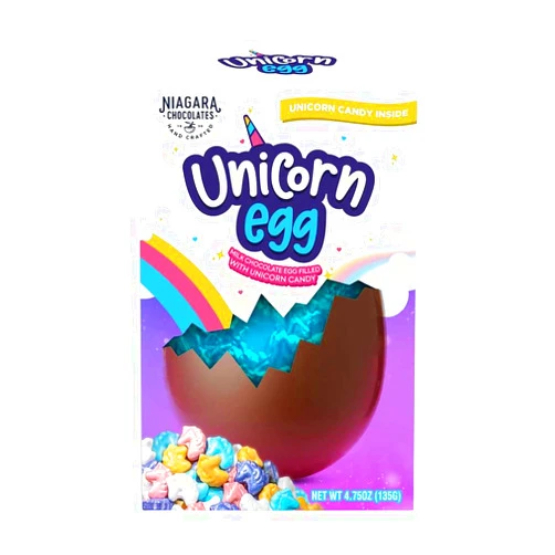 Niagara By Frey Unicorn Chocolate Egg Christmas Gifts | Milk Chocolate Dinosaur Surprise Egg| Holiday Chocolate Gifts for Kids (Unicorn Surprise Egg)