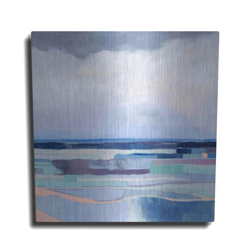 Luxe Metal Art 'Lavender Gale I' by Grace Popp, Metal Wall Art, 36