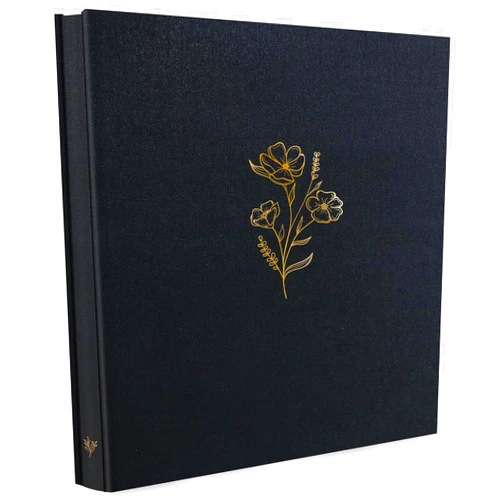 Holoary Photo Album 4x6 500 Photos 5 Pictures Per Page, 500 Pockets 4”x6” Picture Album, Linen Fabric Cover Big Picture Book for Photos, 4x6 Photo Albums for Family Weddings Travel Memories(Black)
