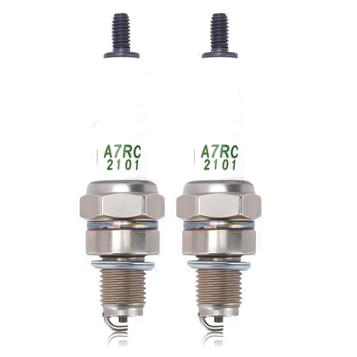 Hipa CR7HSA Spark Plug for NGK C7HSA Torch A7RTC A7TC GY6 50CC 110CC 150CC Scooter ATV XR80 XR100 CRF80 Engine 2PACK