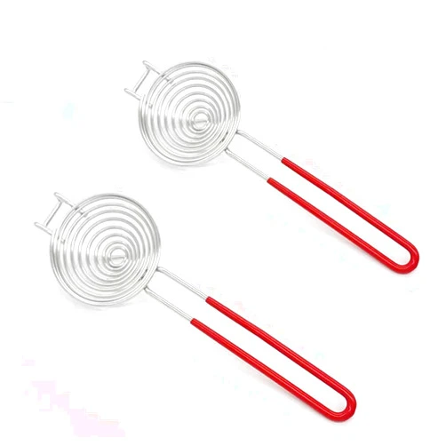 Dayouwang Egg Separator Long Handle Egg White Separator Stainless Steel Egg Yolk Divider Filter Kitchen Utility Gadget Cooking Baking Tools （2 Pack ）