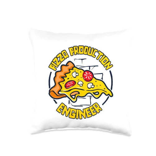 Kit Pizza Maker Baker Costume Stone For Oven Gifts Production Engineer Chef Baker Pizzaiolo Pizza Maker Throw Pillow, 16x16, Multicolor
