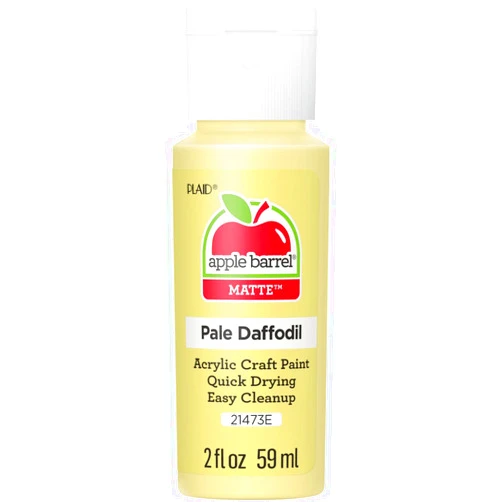 Apple Barrel Acrylic Paint in Assorted Colors (2 oz), 21473, Pale Daffodil