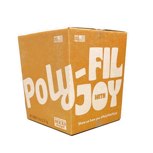 Poly-Fil Premium Polyester Fiber Fill, 5lb Box, White