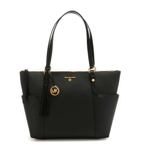 Michael Kors Sullivan Large Top Zip Tote Black One Size