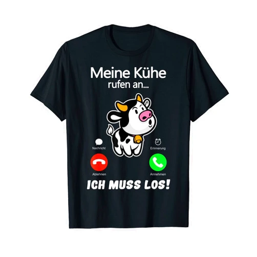Geschenkideen Landwirte Bauer Damen Herren Männer Meine Kühe rufen an Kuh T-Shirt Farmers Farmers Gift Animals T-Shirt