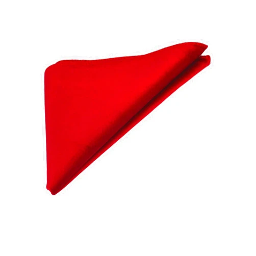 King & Priory Luxury Rosso Red Velvet Pocket Square