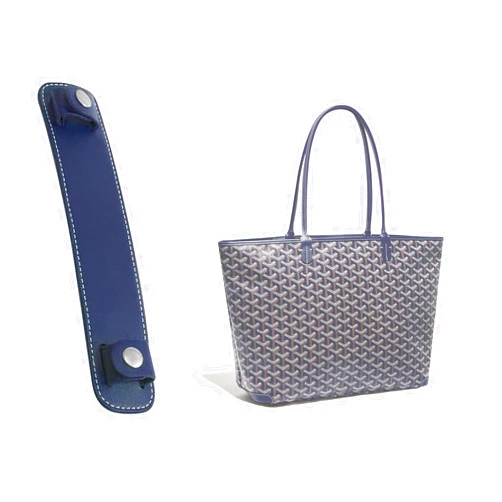 GLUMZRK Microfiber Leather Shoulder Strap Pads Replacement Cushion Strap Covers for Goyard Tote Bags Detachable (Blue)