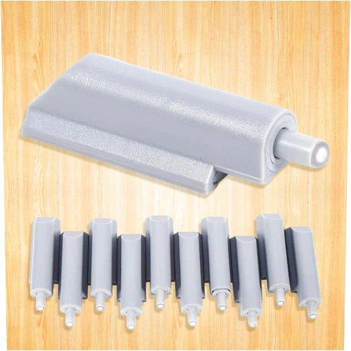 Huairdum Open Door Damper System, 10pcs ABS Case Door Cabinet Drawer Hinge Push to Open System Damper Buffer Catch Plastic Tip