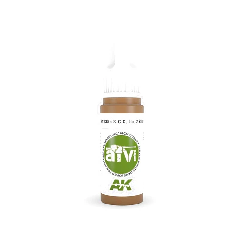 AK Interactive AK Acrylics 3Gen AFV AK11385 S.C.C. No.2 Brown (17ml)