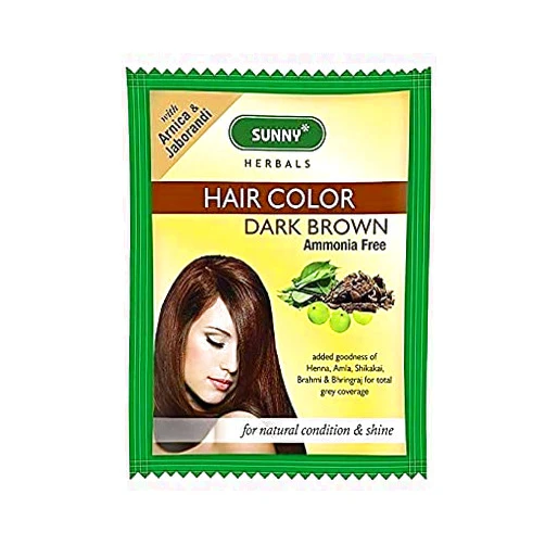 CTZ Sunny Bakson Hair Color Ammonia Free Dark Brown Pack Of 12 X 20gm