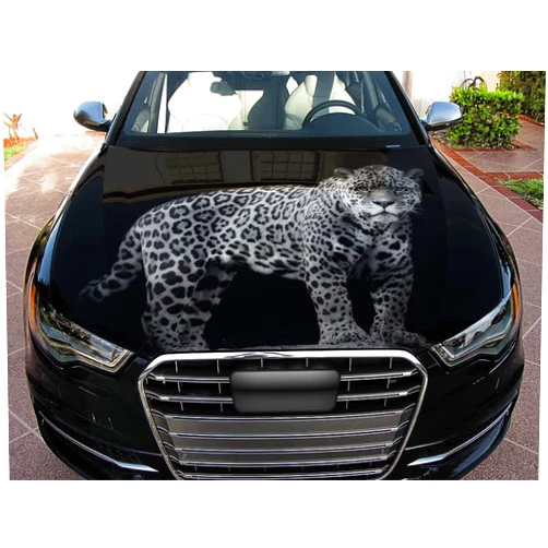 Stikka Vinyl Car Hood Wrap Color Graphics Decal Jaguar Wild Cat Predator Sticker 59