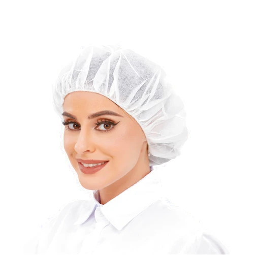 ZMDREAM Hair Nets Disposable Bouffant Cap for Cooking Lab Beauty 24-inch White & Black