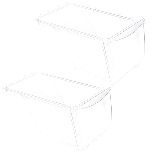 MOHTOL [2 PACK] 240337103 Refrigerator Crisper Drawer Replacement Compatible with Frigidaire Kenmore Refrigerator Drawer Replacement, Frigidaire Drawer Replacement for AP2115741, 240337100, 240337102