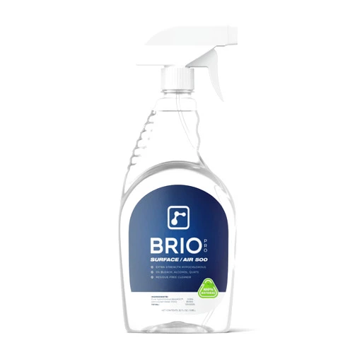 BRIOTECH Surface/Air 500, Pure Hypochlorous 500 PPM for ULV Foggers Sprayers & Humidifiers, Professional Cleaner Deodorizer for Dental, Offices, Schools, Homes, Peroxide Free, 32 fl oz