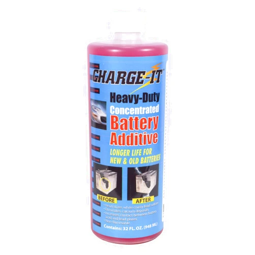 Solder-It Charge-It Battery Additive Heavy-Duty Concentrate (32 fl oz) | Battery Desulfator and Reactivator for Motorcycle, Golf Cart, Truck and Boat Batteries | Can Restore Charge to Dead Car Battery