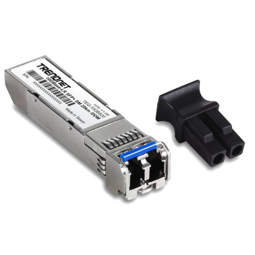 TRENDnet SFP+ Single Mode LC Module (20km), TEG-10GBS20, NDAA TAA Compliant, Data Rates up to 10.31Gbps, EMI Design, Lifetime Protection