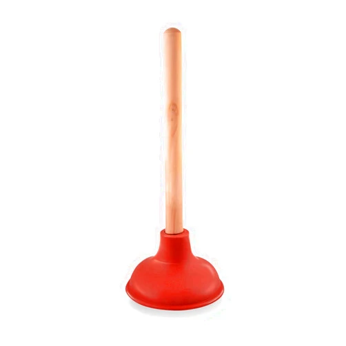 Supply Giant SUPPLYGIANT SU3222 Sink Plunger - Heavy Duty Rubber Plunger for Bathroom - Small Plunger for Sink with 9” Wooden Handle to Fix Clogged Basins and Tubs