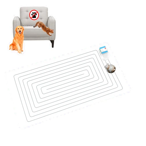 SEERWAY Electronic Pet Training Mat with Tester - Scat Mat for Dogs & Cats, Shock Pad to Keep Pets Off Furniture, Couch, Countertops | 3 Modes (Static, Beep, Static+Beep), Battery Powered