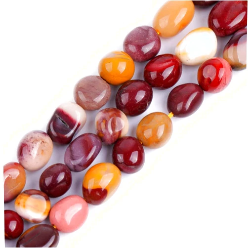 HAAMIIQII 45pcs 5-8mm Natural Mookaite Jasper Beads Irregular Freeform Tumbled Stone Loose Gemstone Beads for Jewelry Making DIY Bracelets Necklaces Earrings