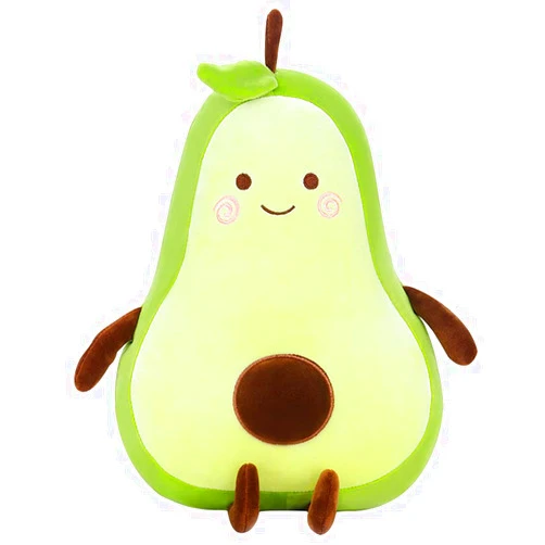 MMTTAO Stuffed Animal Avocado 15 Inch Plush Toys Squishy Snuggle Soft Kawaii Food Shaped Plushies Fruit Series Cute Dolls Collection Hugging Pillow Cushion Gifts for Kids Children Boys Girls, 15Inches