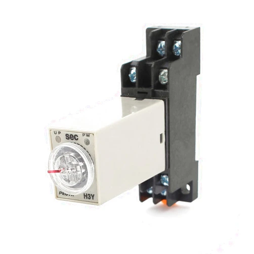 uxcell AC 110V H3Y-2 Time Delay Relay Solid State Timer 0-60S DPDT w Socket